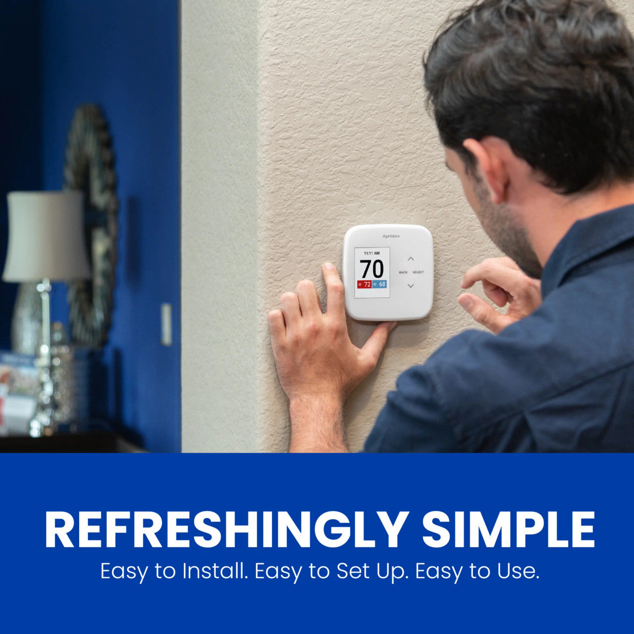 Aprilaire S86 WMUPR PROGRAMMABLE WI-FI THERMOSTAT - MULTI-STAGE UNIVERSAL WITH IAQ CONTROL