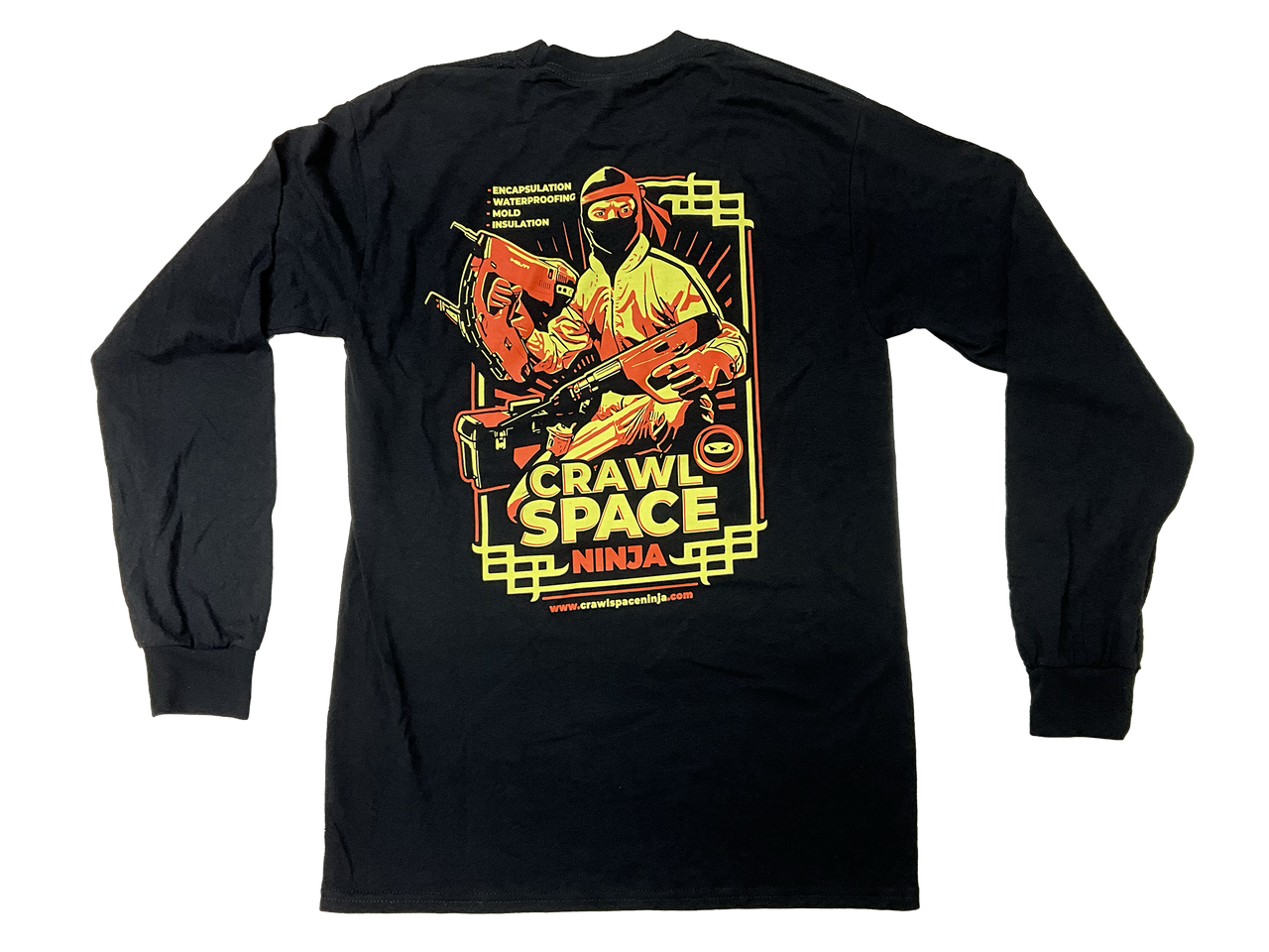Crawl Space Ninja-Dual Decal Ninja-Long Sleeve