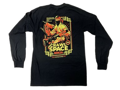 Crawl Space Ninja-Dual Decal Ninja-Long Sleeve