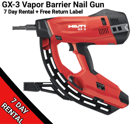 Hilti® GX-3 Vapor Barrier Fastener - (1) WEEK RENTAL
