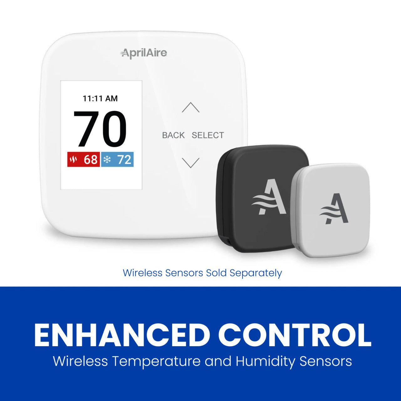 Aprilaire S86 WMUPR PROGRAMMABLE WI-FI THERMOSTAT - MULTI-STAGE UNIVERSAL WITH IAQ CONTROL