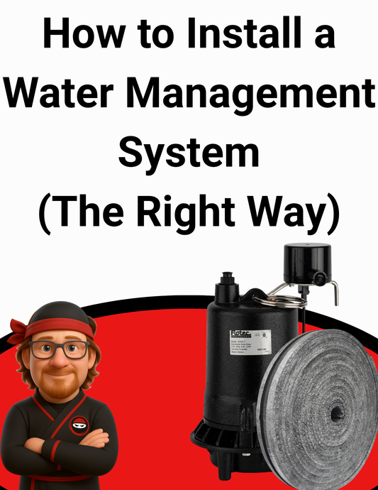 How to Install a Crawl Space Water Management System (The Right Way)