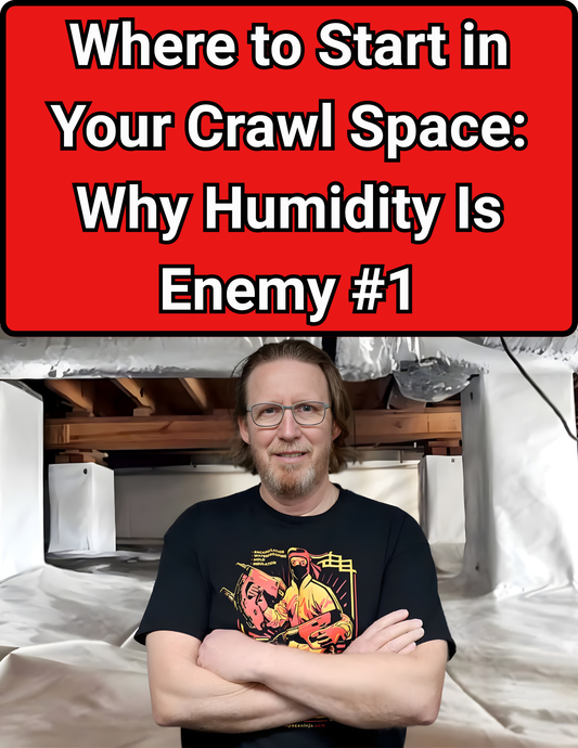 Where to start in your crawl space, Dehumidifier, Enemy number 1 is humidity, Crawl Space DIY