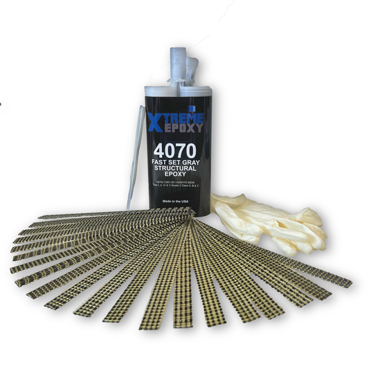 Fortress Crack Stitch - 20pk w/ 4070 epoxy
