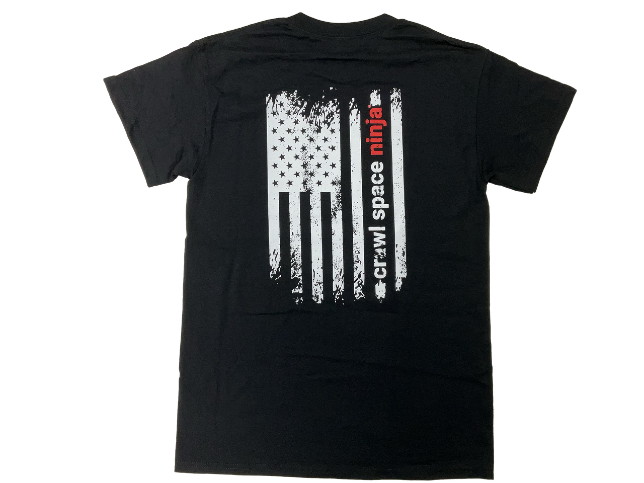 Crawl Space Ninja-White Flag-Short Sleeve Tee