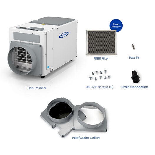 Aprilaire E080 (1830) 80 Pint Dehumidifier – Crawl Space & Basement Moisture Control