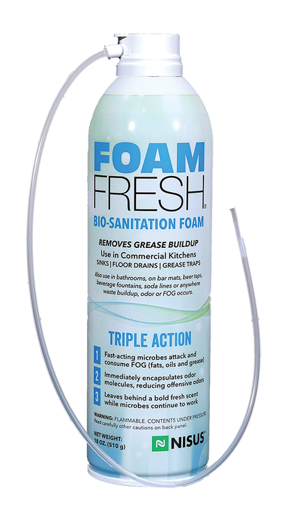 Foam Fresh Biodegradable, Non-caustic Drain Opener and Degreaser