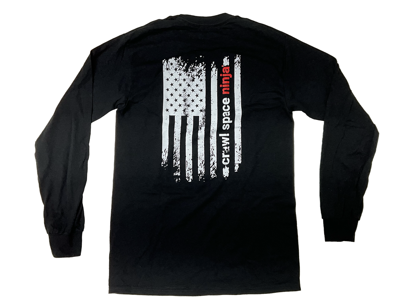 Crawl Space Ninja-White Flag-Long Sleeve Tee