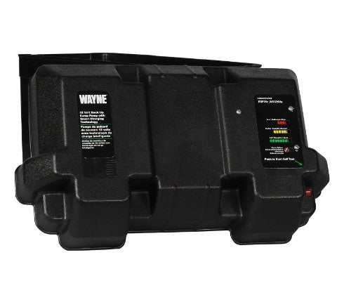 Wayne 1/2 HP Combo Battery Backup System, Vertical Float Switch, Coated Steel & Cast Iron