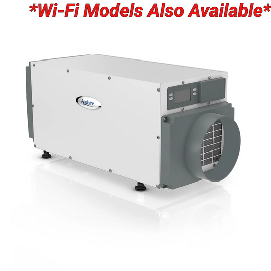 Aprilaire E070 crawl space dehumidifier for encapsulated crawl spaces with optional Wi-Fi monitoring, available from Crawl Space Ninja Supply.