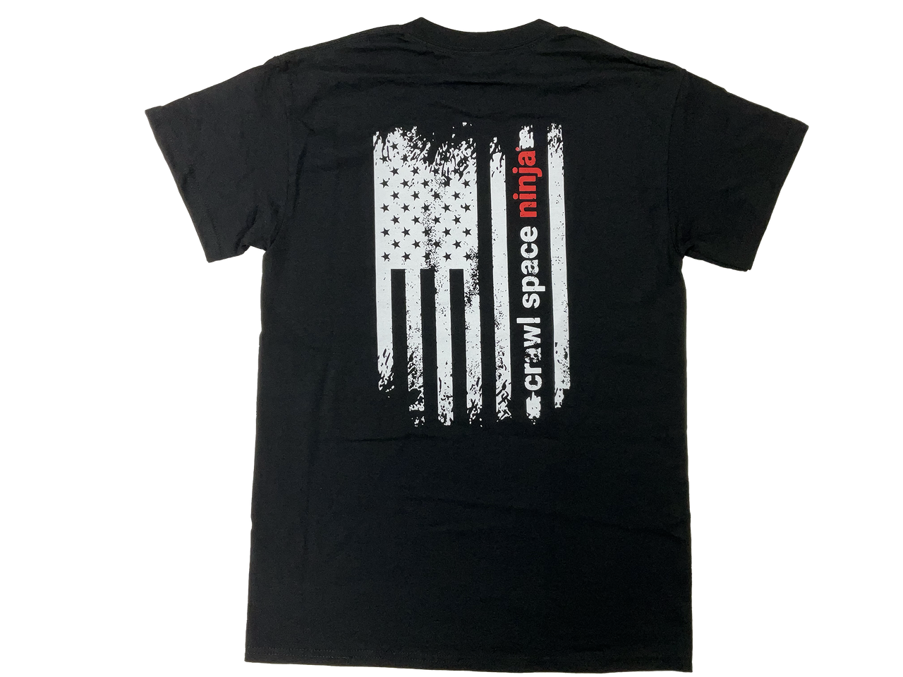 Crawl Space Ninja-White Flag-Short Sleeve Tee