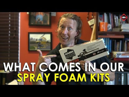 Spray Foam Insulation Starter Kit | (Includes 12 Cans + Gun + Cleaner)