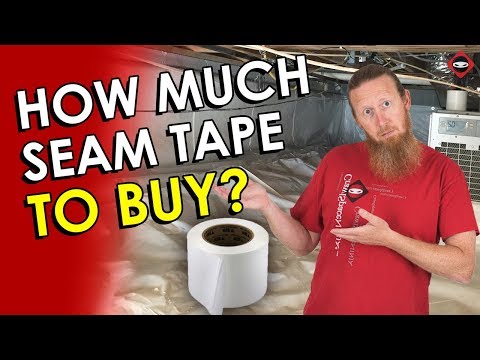 Crawl Space Ninja Exclusive Seam Tape Case – 12 Rolls, 4″ × 180′ 9